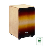 Stagg CAJ-50M-SB Cajon Medium Sized in Sunburst Finish