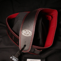 BGG 2.5" Padded Garment Strap - Black/Red