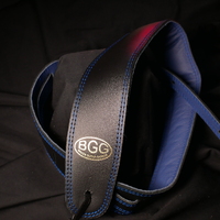 BGG 2.5" Padded Garment Strap - Black/Blue