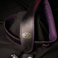 BGG 2.5" Padded Garment Strap - Black/Purple