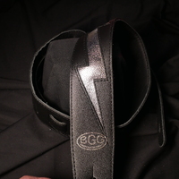 BGG Lightbolt Strap - Black/Black (Silver)